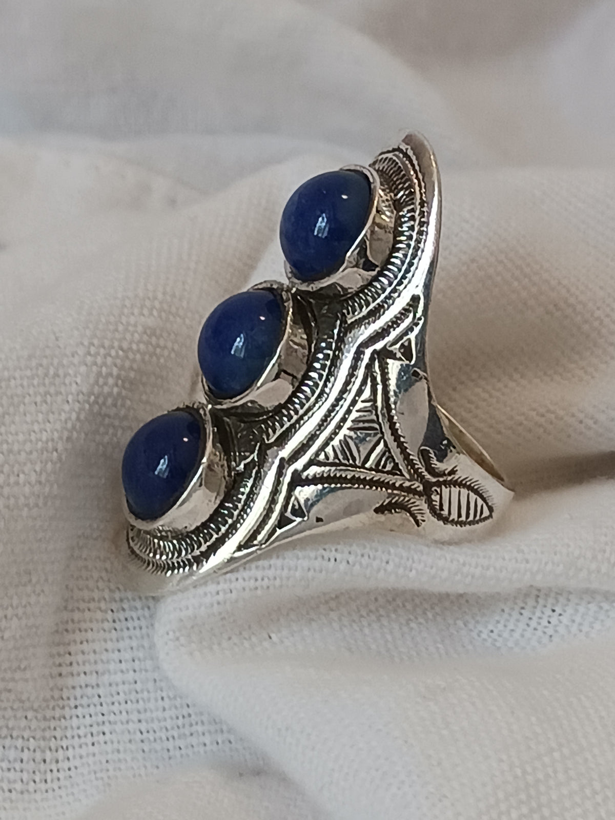 Bague touareg en argent massif