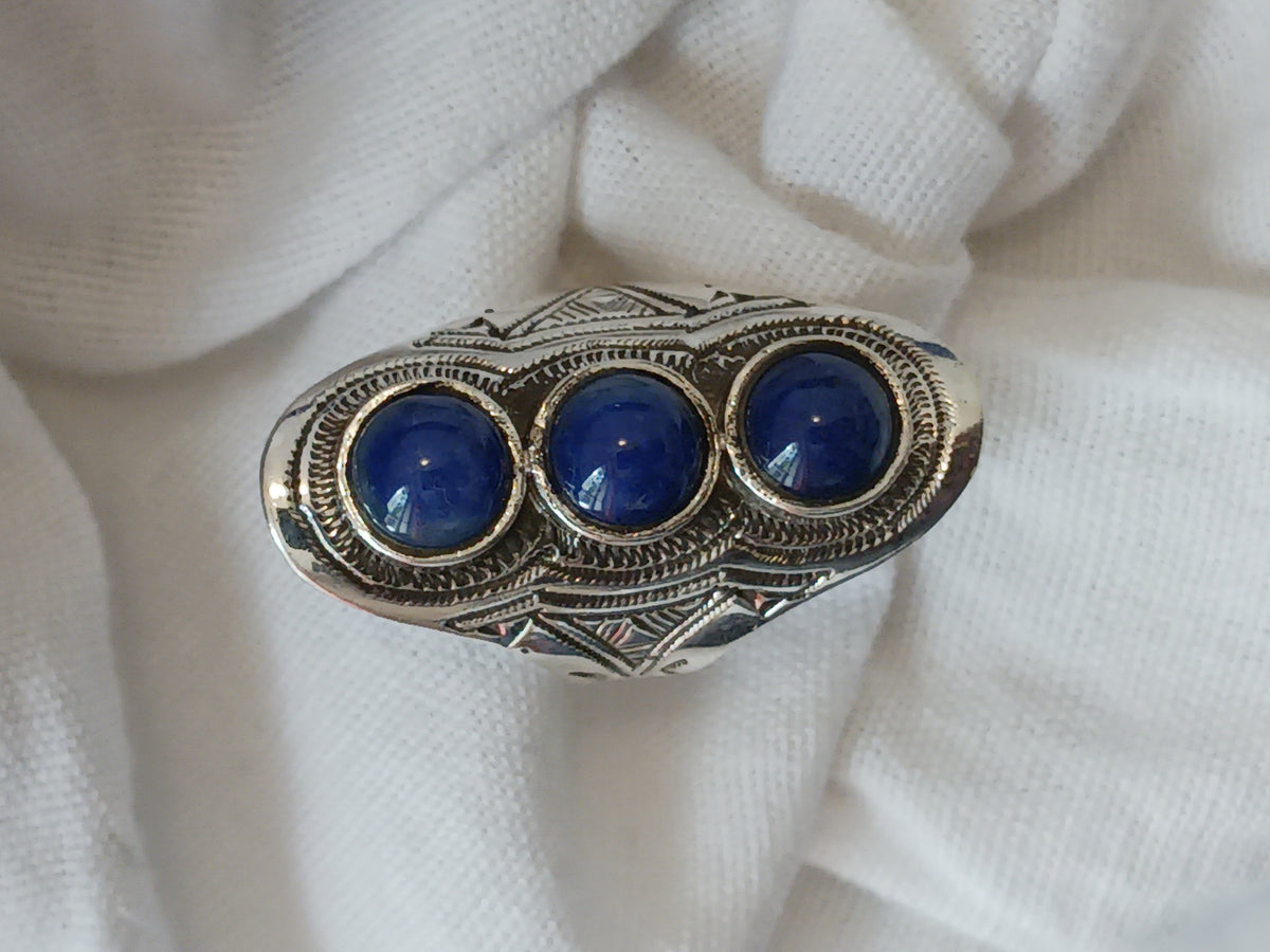 Bague touareg en argent massif