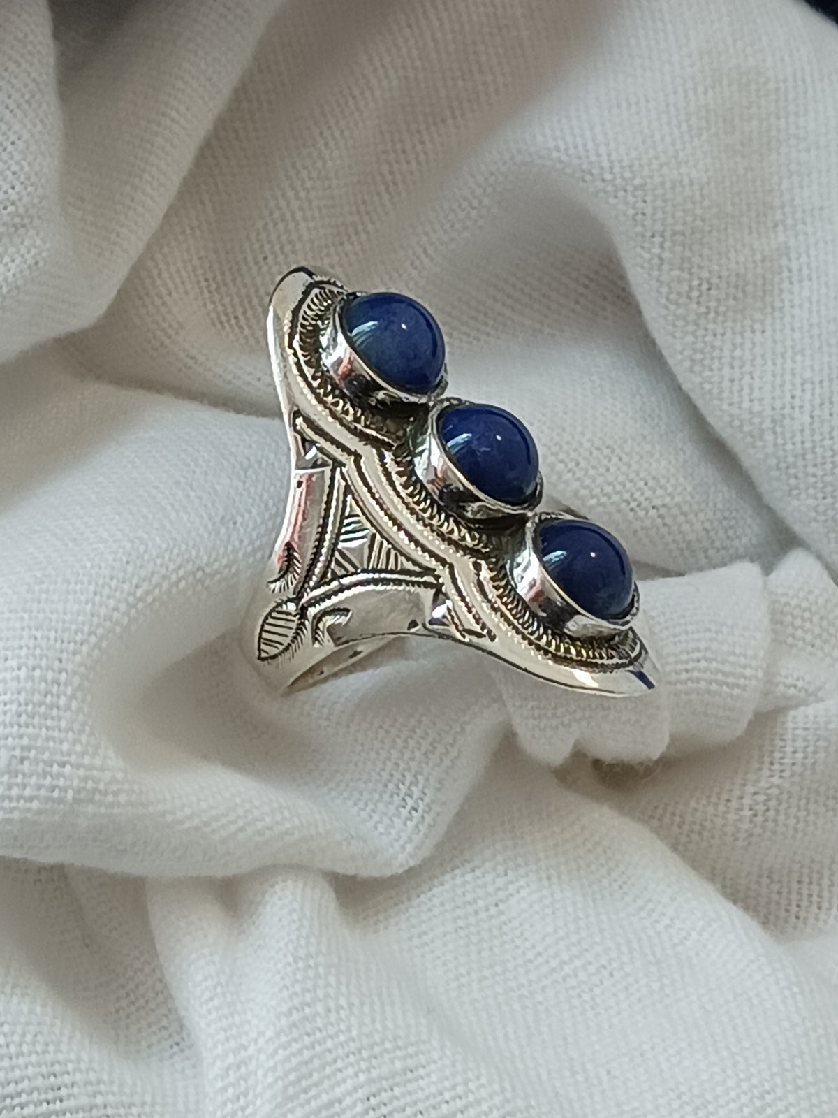 Bague touareg en argent massif