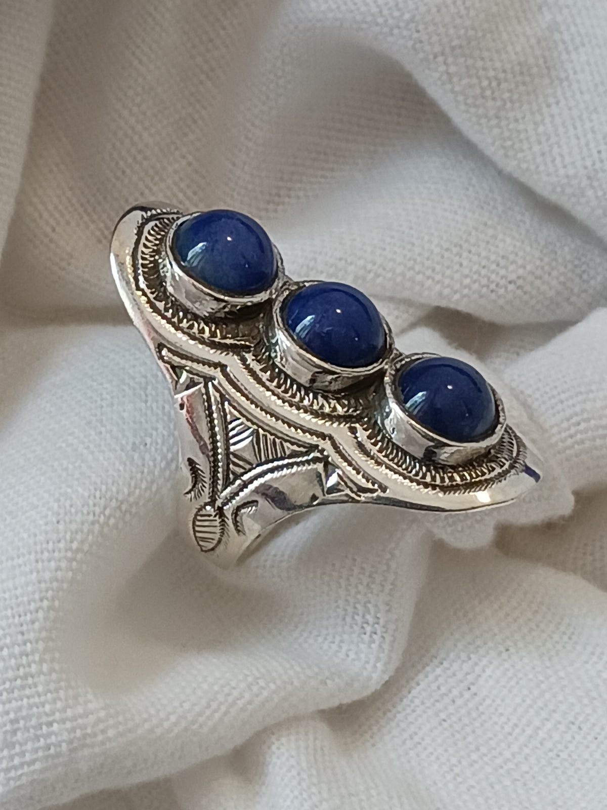 Bague touareg en argent massif