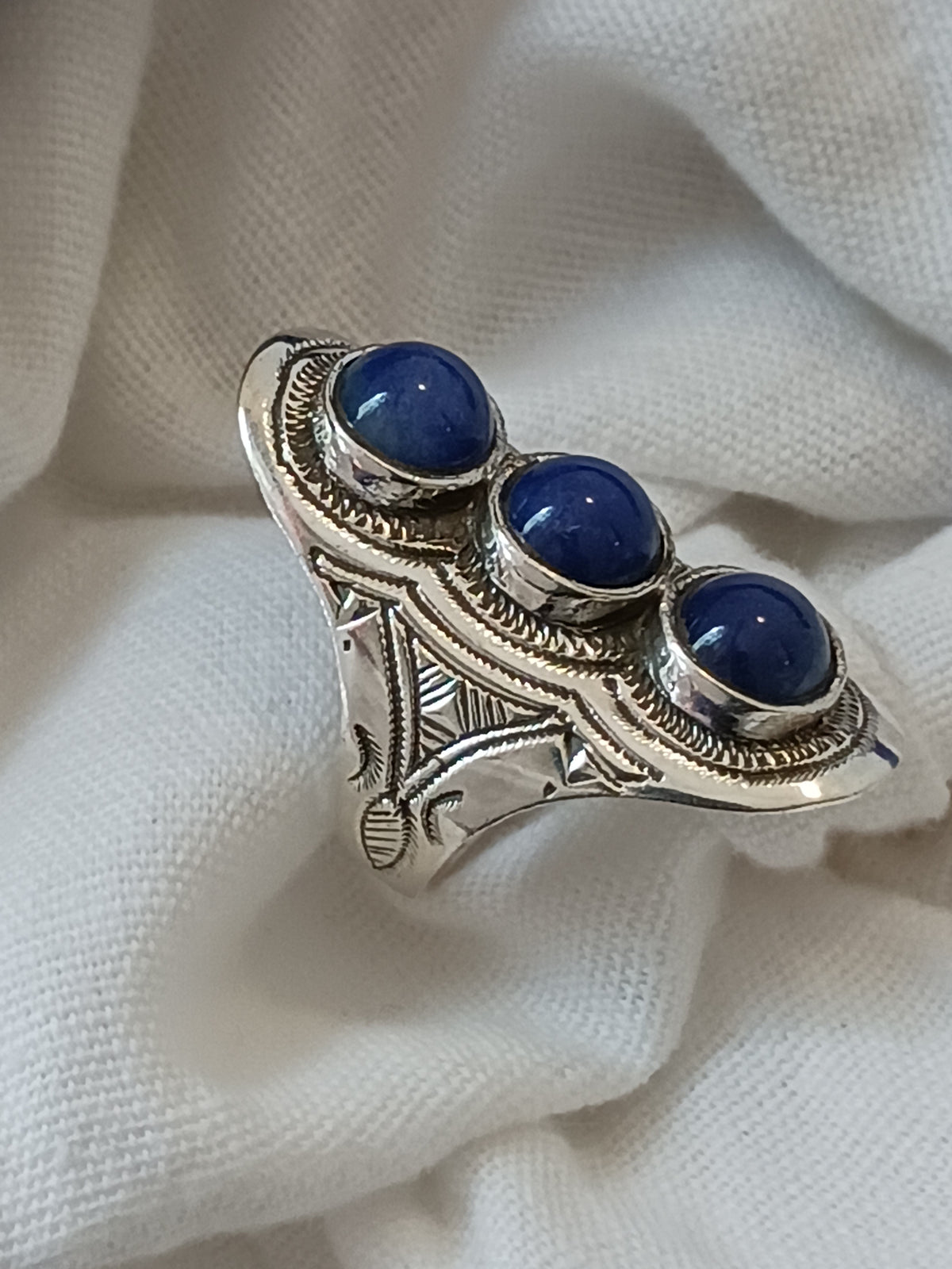 Bague touareg en argent massif