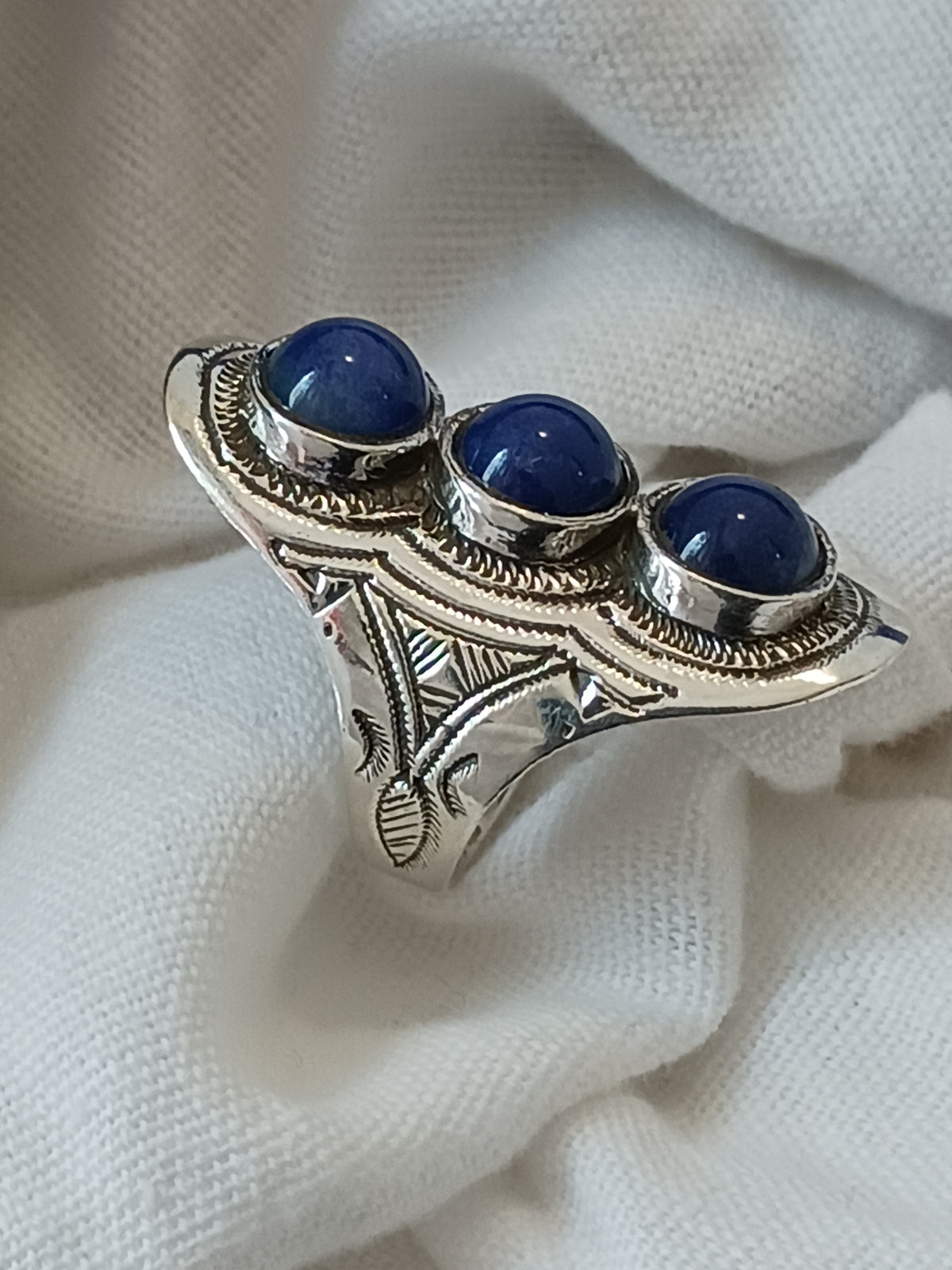 Bague touareg en argent massif