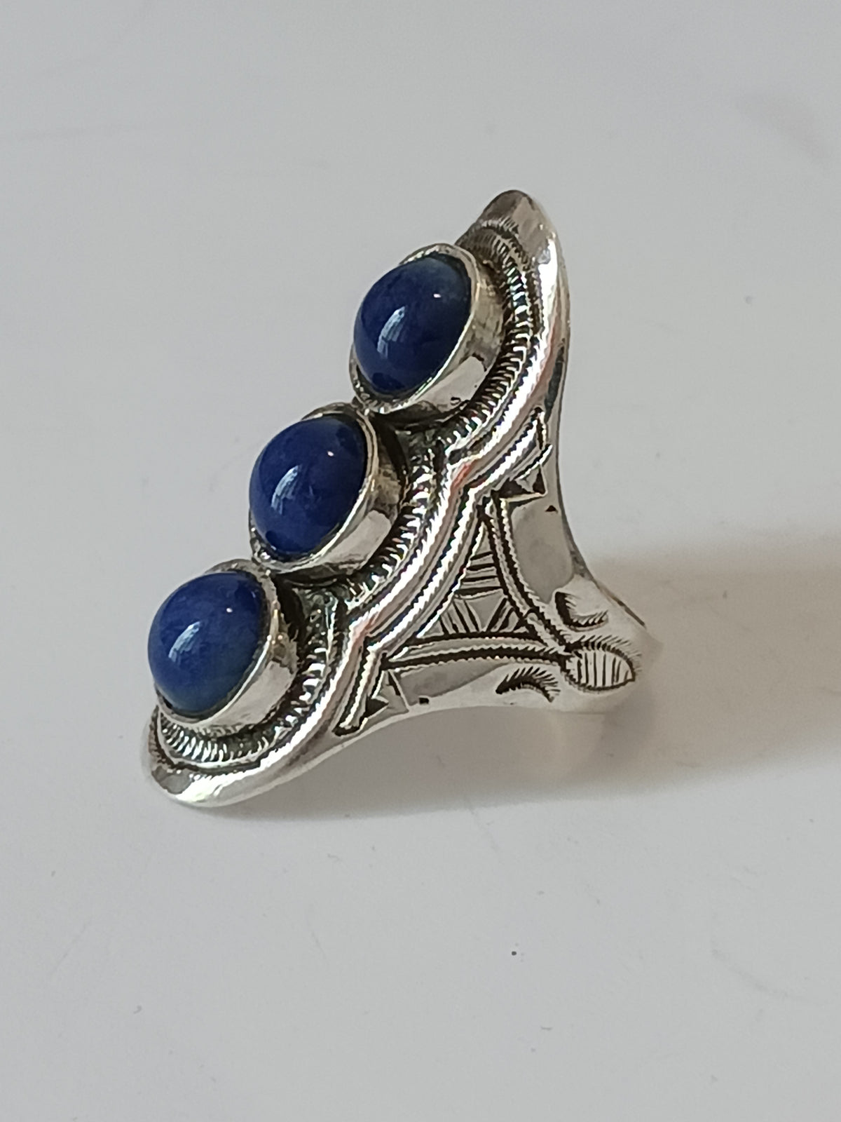 Bague touareg en argent massif