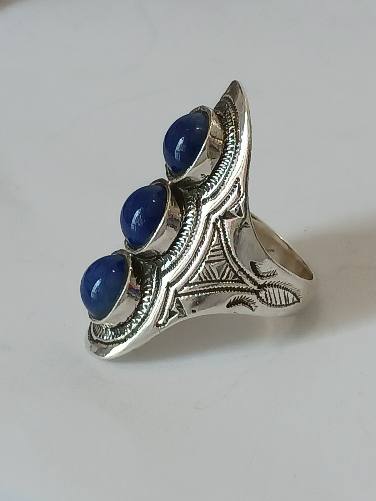 Bague touareg en argent massif