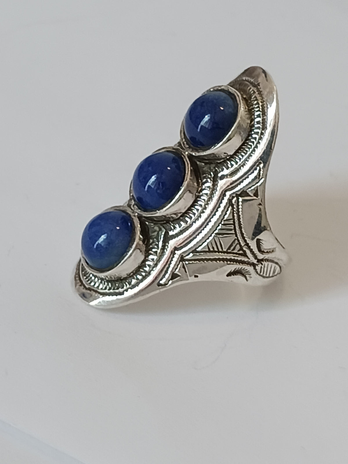 Bague touareg en argent massif