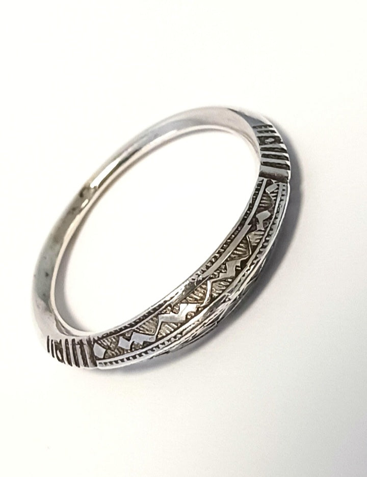 Bague touareg en argent massif