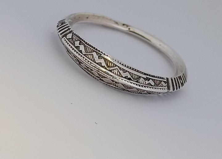 Bague touareg en argent massif