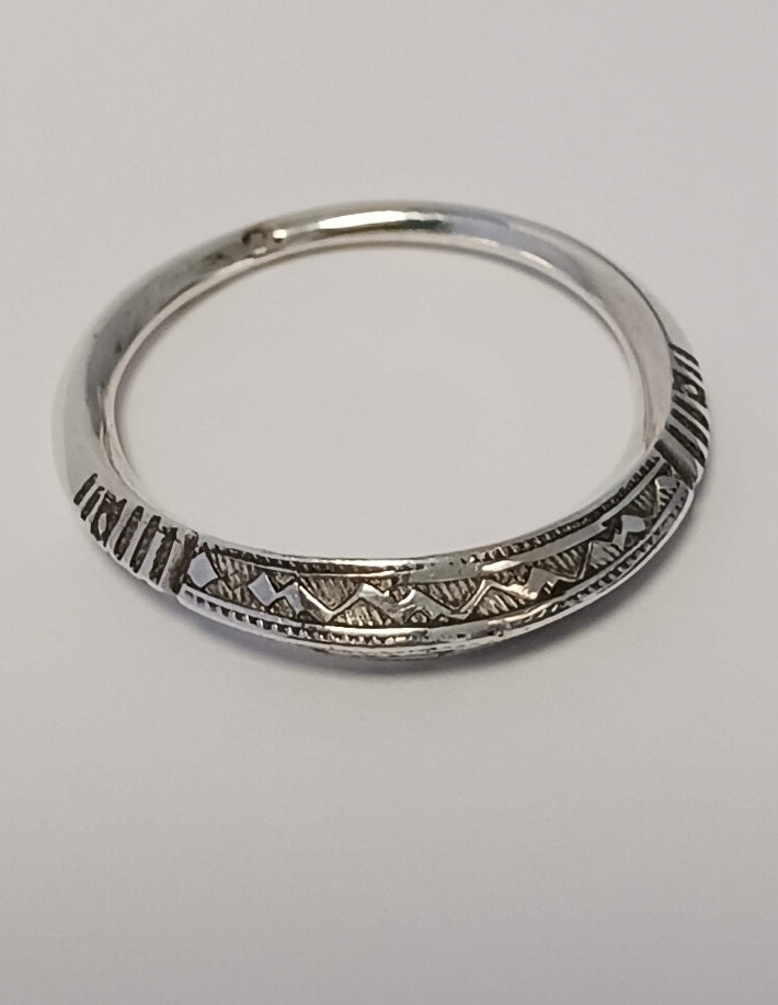 Bague touareg en argent massif