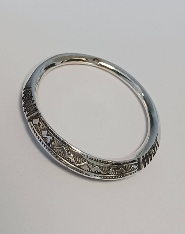 Bague touareg en argent massif
