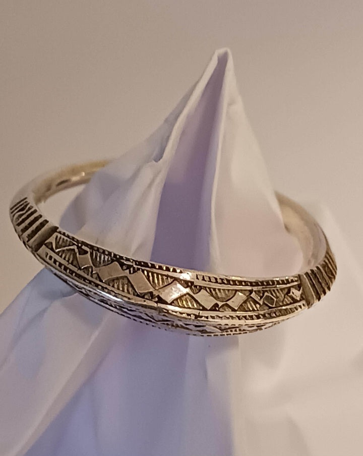 Bague touareg en argent massif