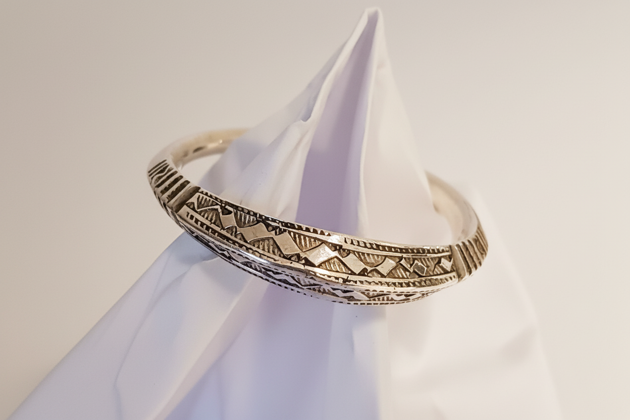 Bague touareg en argent massif