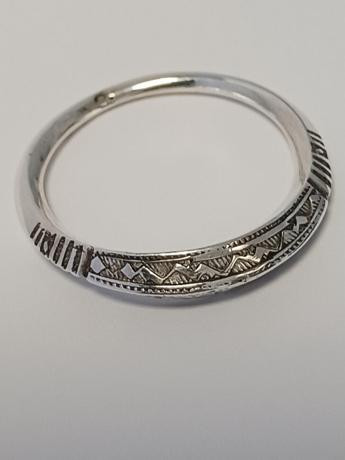 Bague touareg en argent massif