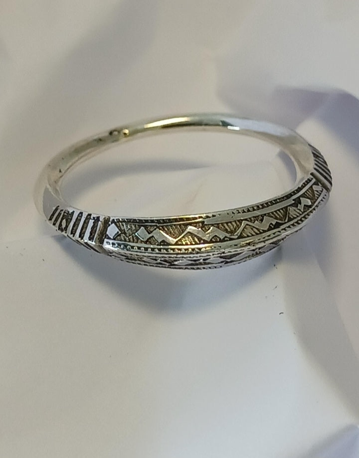Bague touareg en argent massif