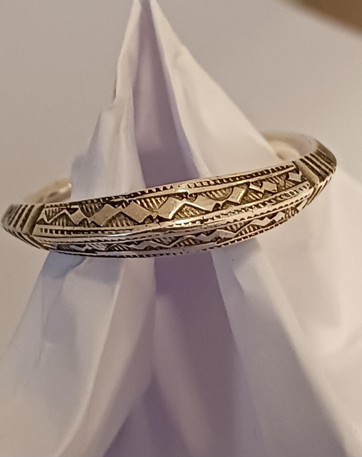 Bague touareg en argent massif