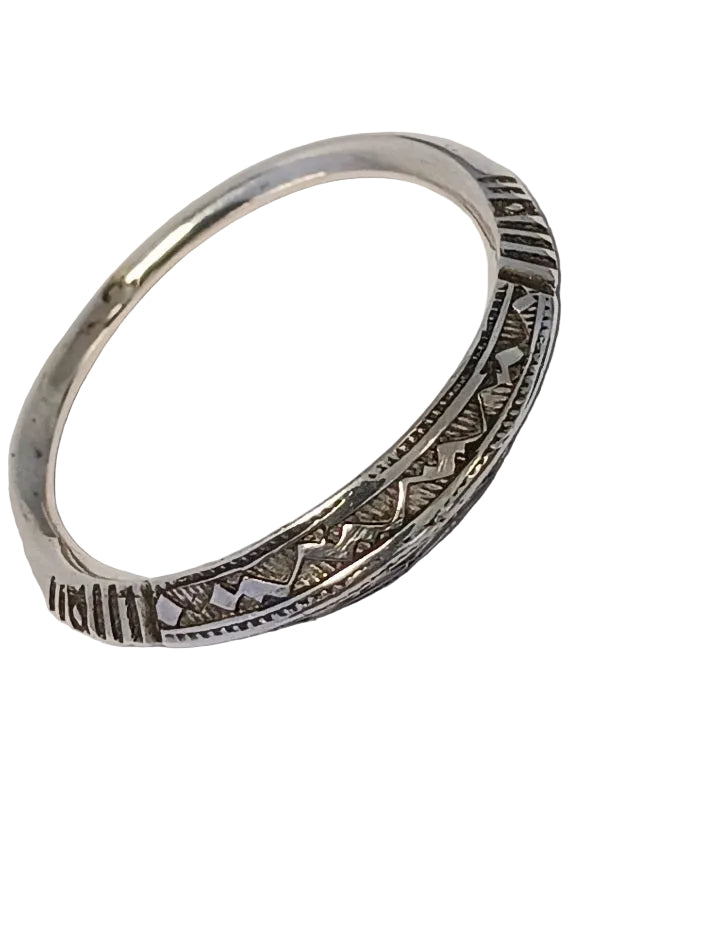 Bague touareg en argent massif