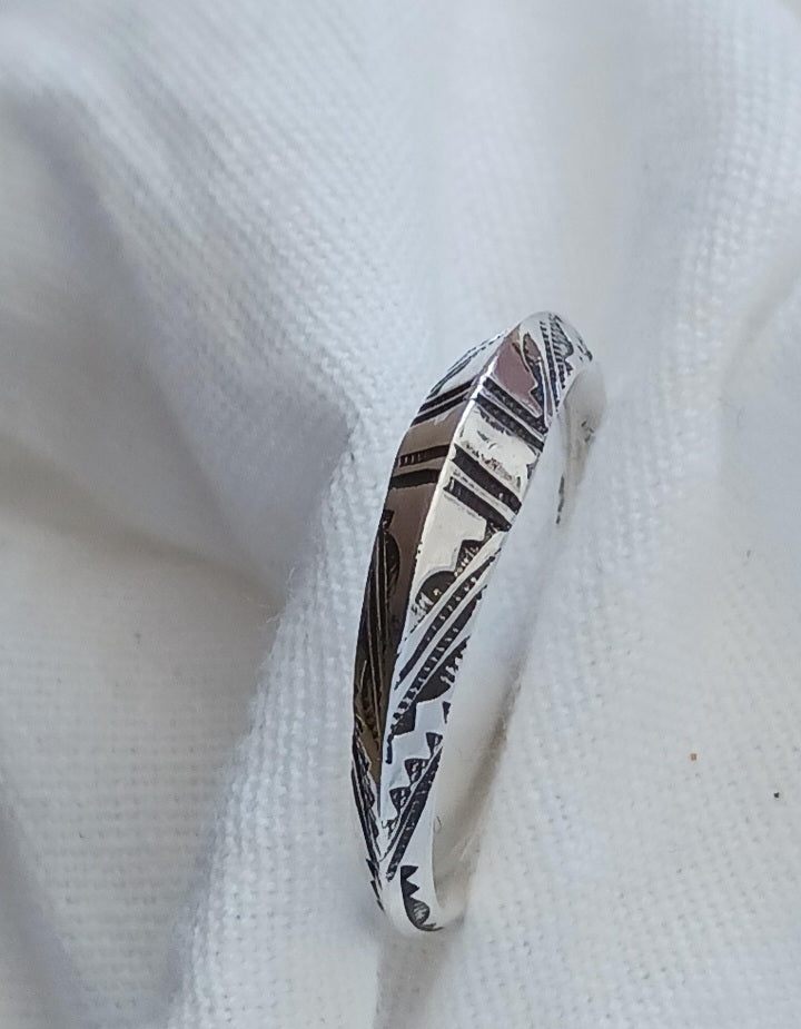 Bague touareg en argent massif