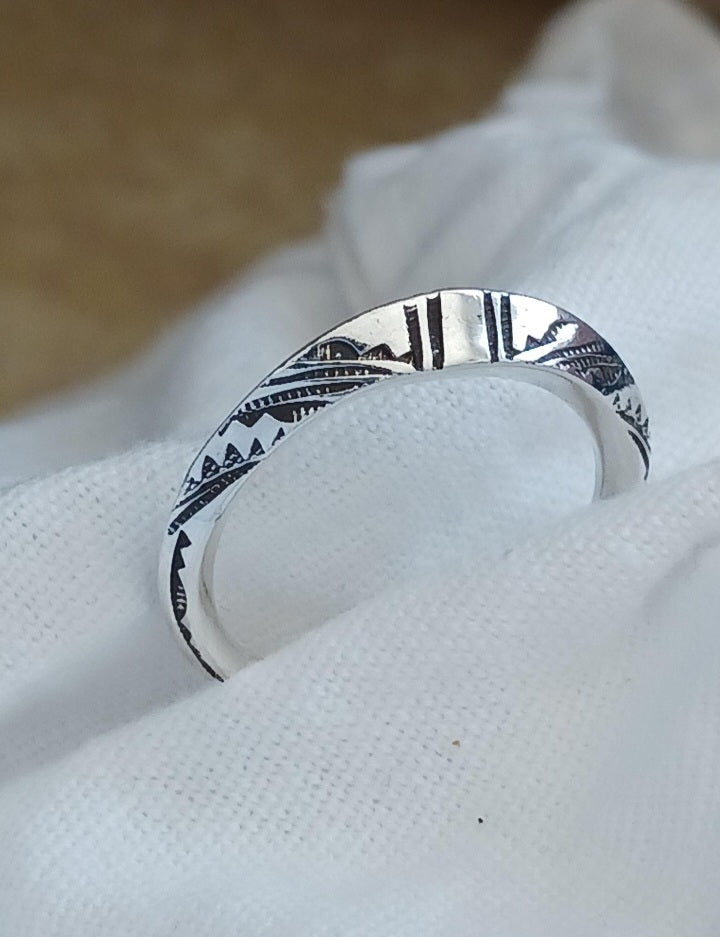 Bague touareg en argent massif