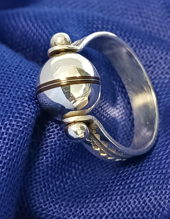 Bague touareg en argent massif