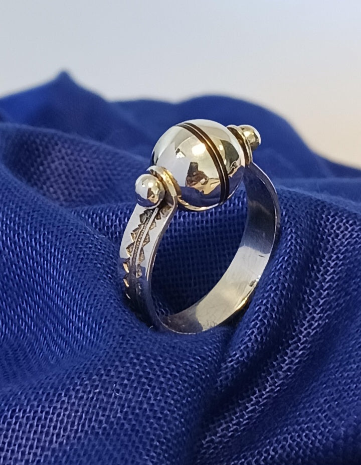 Bague touareg en argent massif
