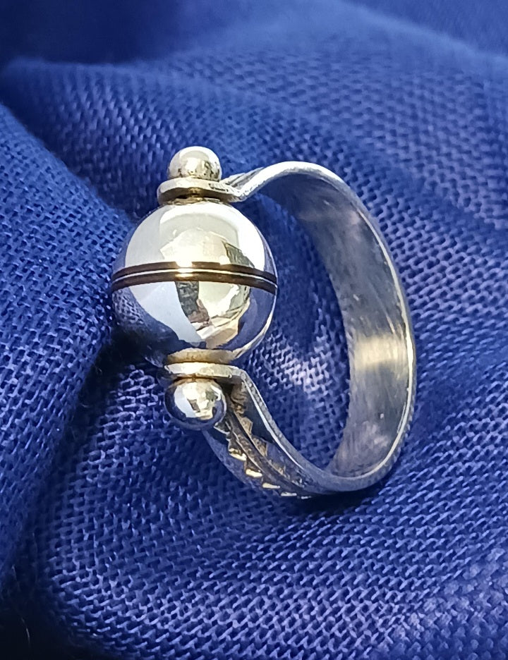 Bague touareg en argent massif