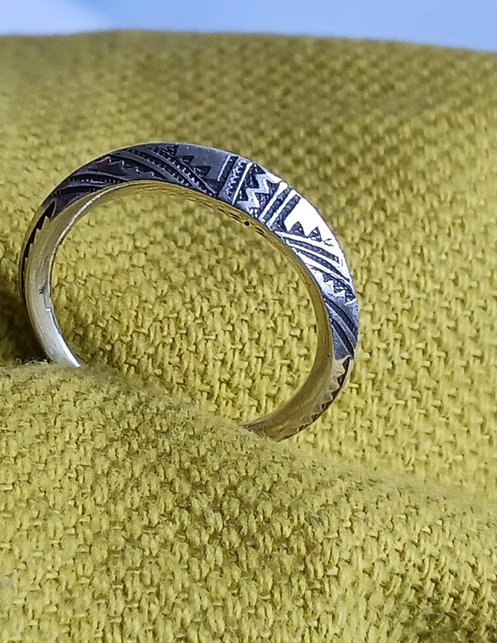 Bague touareg en argent massif