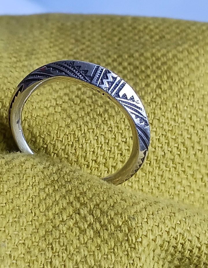 Bague touareg en argent massif