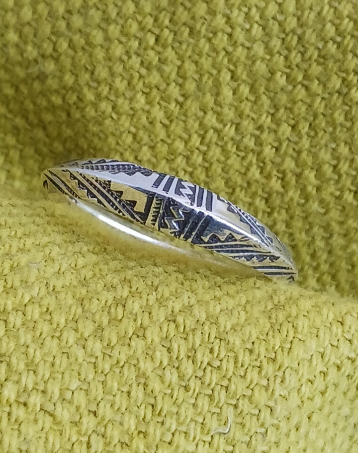Bague touareg en argent massif