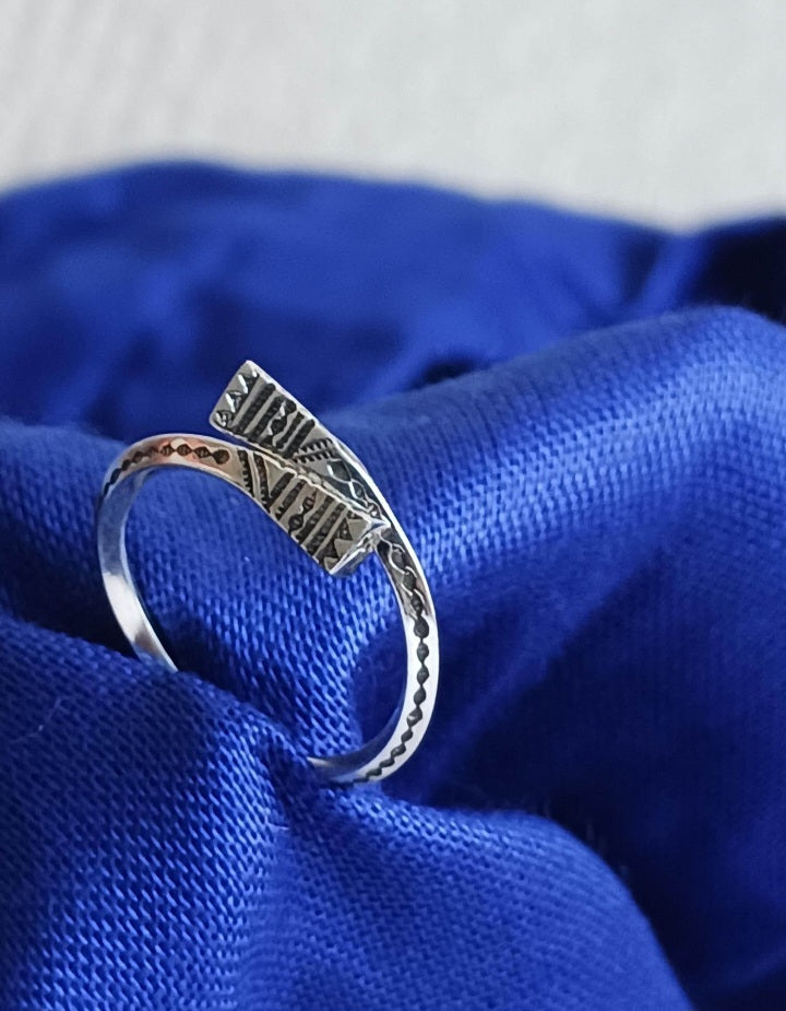 Bague touareg en argent massif