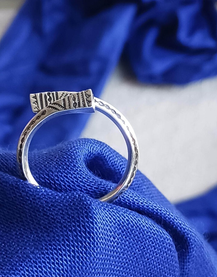 Bague touareg en argent massif