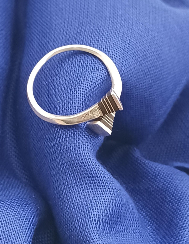 Bague touareg en argent massif