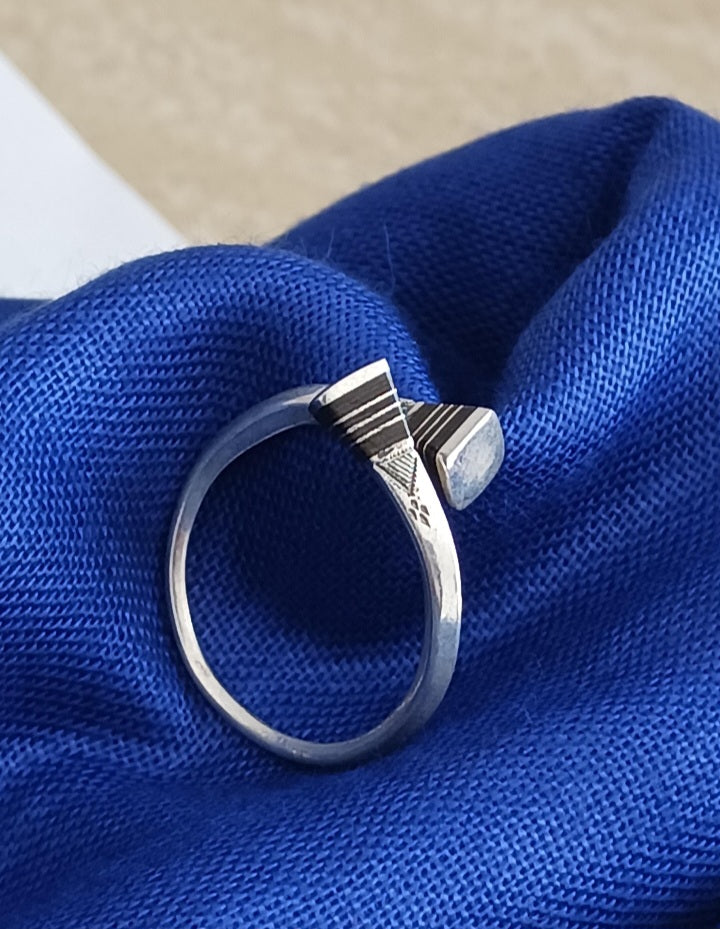 Bague touareg en argent massif