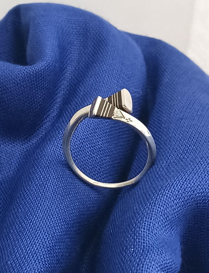 Bague touareg en argent massif