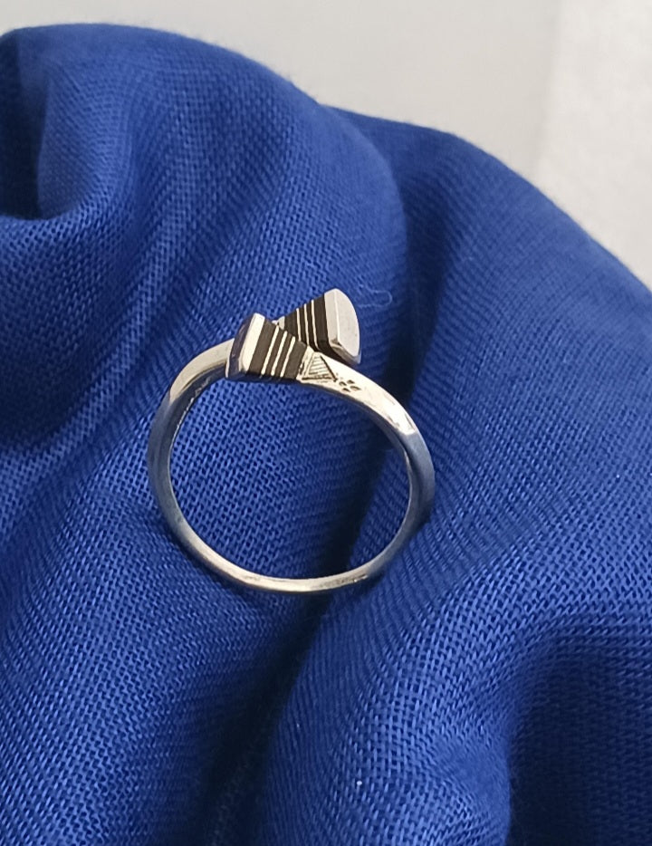 Bague touareg en argent massif