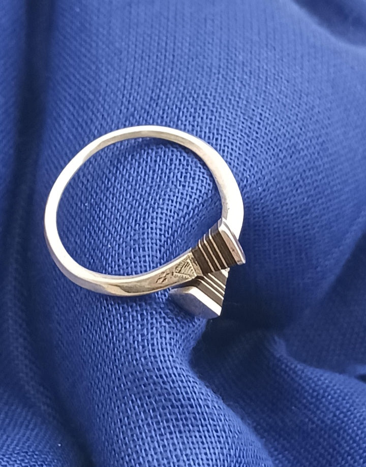 Bague touareg en argent massif