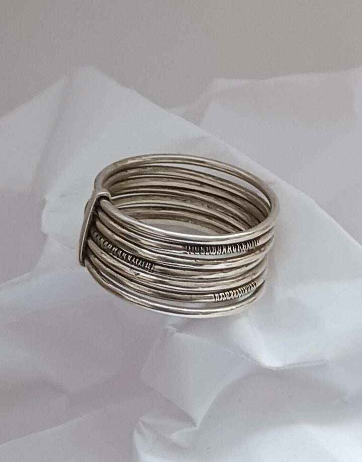 Bague touareg en argent massif