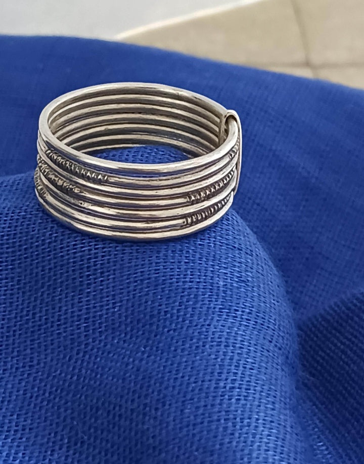 Bague touareg en argent massif