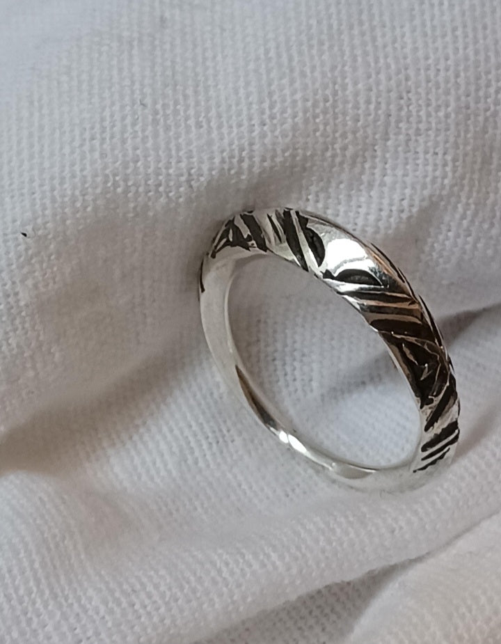 Bague touareg en argent massif