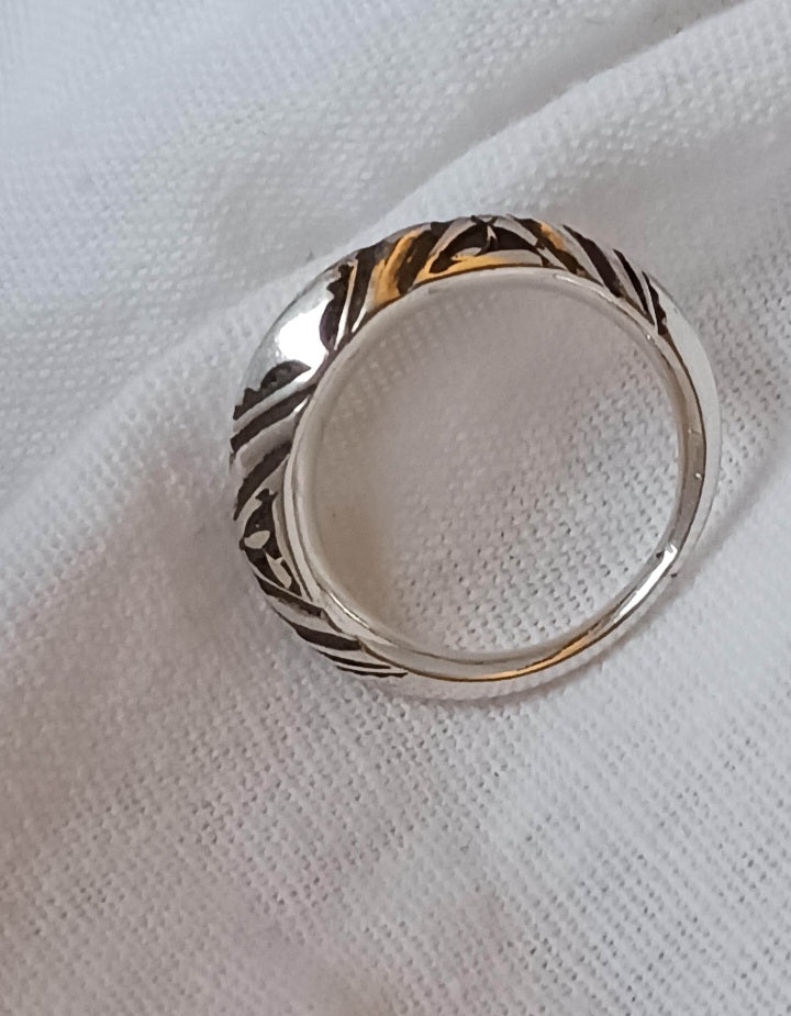 Bague touareg en argent massif