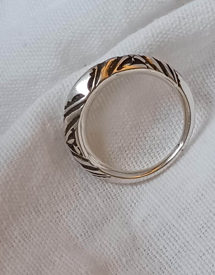 Bague touareg en argent massif