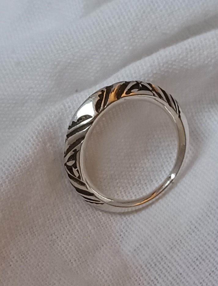 Bague touareg en argent massif