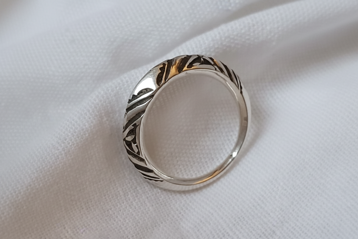 Bague touareg en argent massif