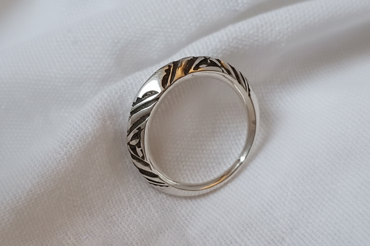 Bague touareg en argent massif
