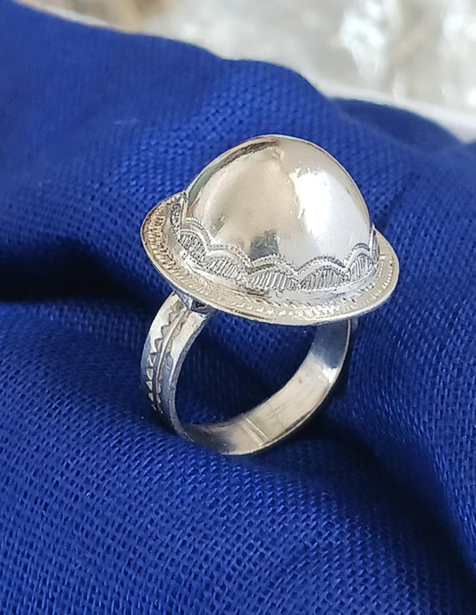 Bague touareg en argent massif