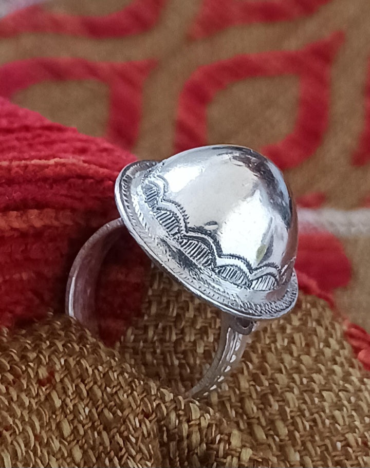 Bague touareg en argent massif