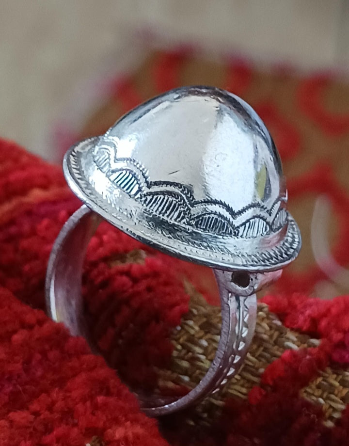 Bague touareg en argent massif