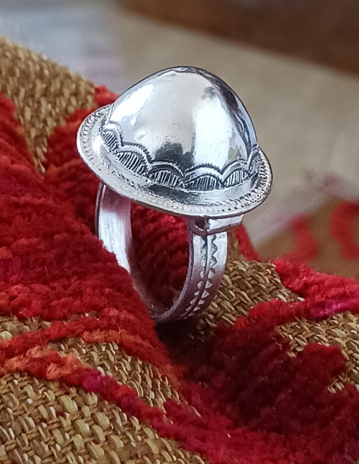 Bague touareg en argent massif