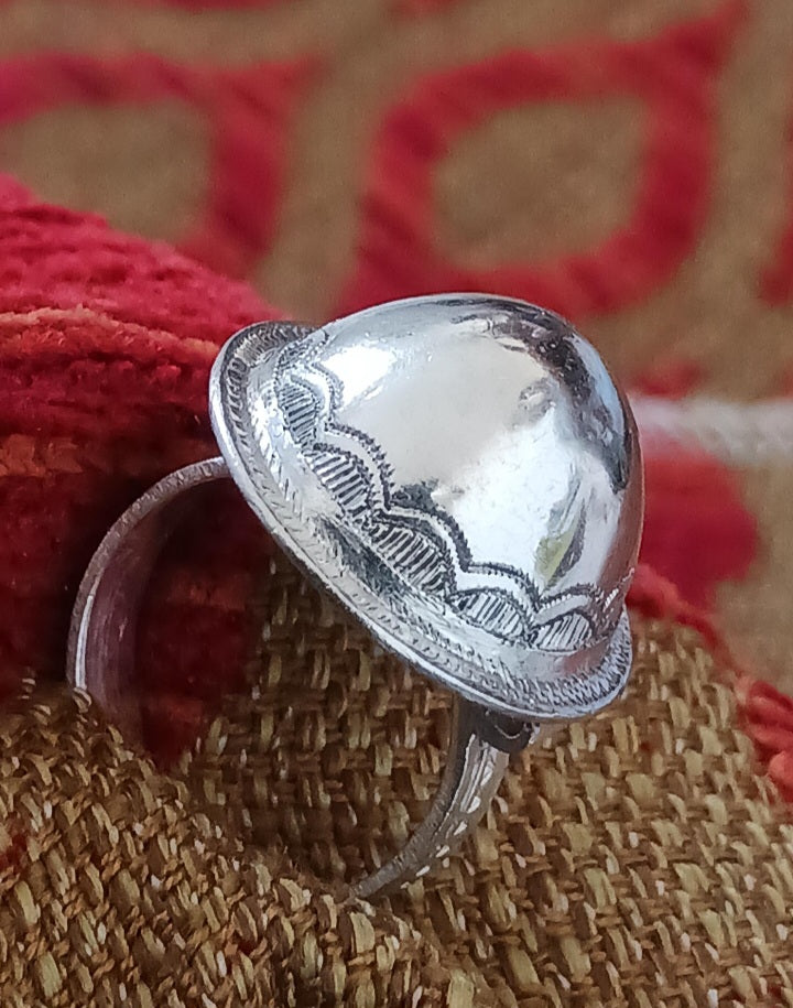 Bague touareg en argent massif
