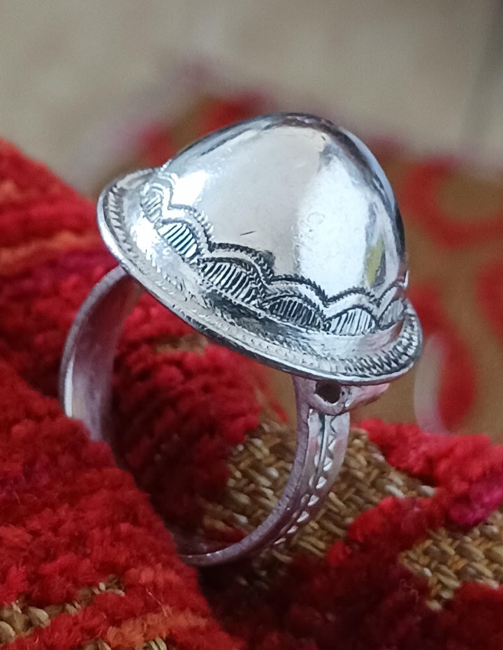 Bague touareg en argent massif