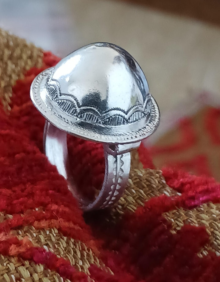 Bague touareg en argent massif