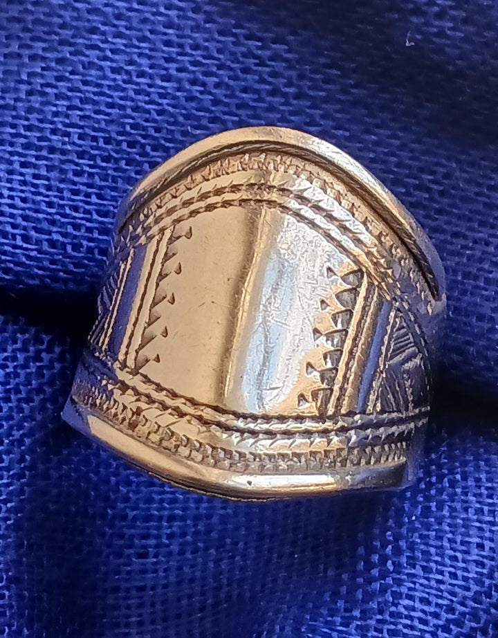 Bague touareg en argent massif